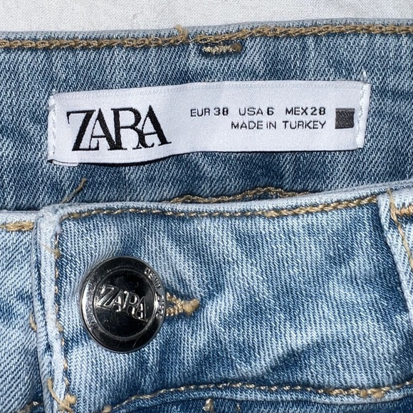 Worn once zara flare jeans - Picture 3 of 4
